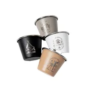 INF 4-Pack Prenosni Majhni Kozarci za Vino/Čaj za Kampiranje - Nerjaveče Jeklo, (5000078365)