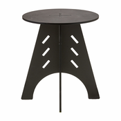 SoBuy SoBuy lesena raztegljiva mizica črne barve v skandinavskem slogu, (21123464)