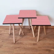 Hanah Home Set klub stocica 3Shp3, 3 komada, Bela
