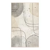 Siva/kremno bela pralna preproga 80x150 cm Simple Lines – Mila Home