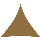 Vidaxl Senčno jadro 160 g/m2 taupe 4,5x4,5x4,5 m HDPE