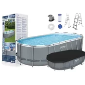 Bestway bazen za dvorište bestway power steel ovalni 549x274x122cm sa opremom ( 56710 )