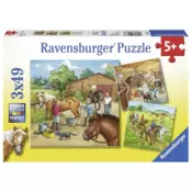 Ravensburger puzzle (slagalice) - Dana na ergeli