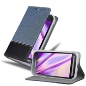 Cadorabo CADORABO Ohišje, združljiv s Samsungom v temno modri barvi - zaščitni pokrov z magnetnim zapiranjem, stoječo funkcijo in režo za kartico, (20567532)