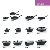 Kela Ponev KL-15163 Atura cast aluminum black 20 cm