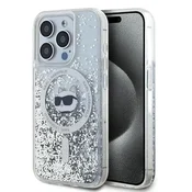 Karl Lagerfeld Etui Karl Lagerfeld Liquid Glitter Choupette Head MagSafe za iPhone 13 Pro/13 - prozorno