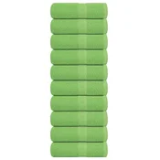 Vidaxl Brisače za goste FROGN 10 kosov jabolčno zelene 30x50 cm 360 g/m2