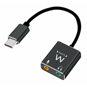 Ewent EC1645 USB-C v 2x 3.5 mm adapter