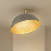 SIGMA Stropna svetilka Sfera, O 50 cm, siva/zlata, kovina, E27 - Dnevna soba/jedilnica - siva, zlata