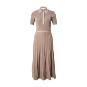 MICHAEL Michael Kors Pletena obleka FIT N FLARE mokka