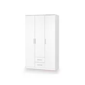 Garderoba Houston A113 Sjajno bijela, Bijela, 205x120x52cm, Porte guardarobaVrata garderobe: Klasična vrata