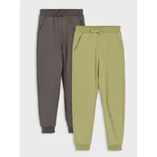 Sinsay - Komplet od 2 para jogger pantalona - tamno siva