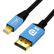 WLGQ Mini DisplayPort v DisplayPort 1m – Mini DP 8K@60Hz, 4K@120Hz, 2K@144Hz, združljiv s Thunderbolt