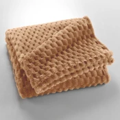 Rjava odeja iz mikroflanele 125x150 cm Mini Frosty – douceur dintérieur