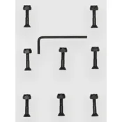 Ace AF1 Hollow Grippers Allen 1 Bolts black