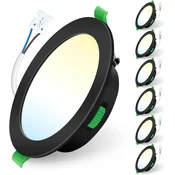 6x ALUSSO 148 mm LED vgradni reflektor