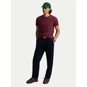 Polo Ralph Lauren Majica 710671438545 Bordo rdeča Slim Fit