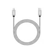 NEXT ONE USB-C to Lightning Metallic Cable 1.2m Silver