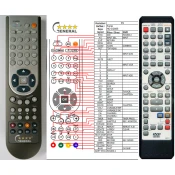 General FUNAI NB320, NB321, NB331 - compatible General-branded remote control