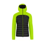 Karpos Sass Dortiga Hoodie bunda, black/acid lime (L)