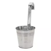 eoshop Dekorativni viseči cvetlični lonček 13,5 cm, pocinkan