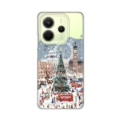 Silikonska maska za Xiaomi Redmi Note 14 4G SRB, Christmas Town