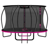THUNDER Trampolin vrtni – 366 cm, z notranjo varnostno mrežo, lestev, komplet THUNDER ULTRA 12FT PINK, (5000115952)