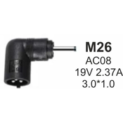 Gembird NPC-SA03 M26 Konektor za punjac, 65W-19V-2.37A, 3.0x1.1mm