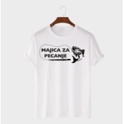 MAFIMI Muška majica Majica za pecanje, Bela