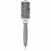 Olivia Garden Expert Shine Wavy Bristles White&Grey krtača za lase průměr 35 mm 1 kos