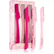 Makeup Revolution Dermaplaning Set odstranjevalec dlačic na obrazu in vratu 3 kos