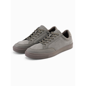 Ombre Unisex casual mens eco nubuck shoes - light brown