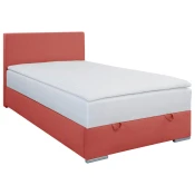 Carryhome POSTELJA Z VZMETNICO 120 cm  x 200 cm , tekstil rdeča
