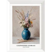Tiskana slika z okvirjem 56x75 cm Blue Vase – Styler