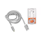 LTC USB kabel za Apple, 480 MBit/s,lightning, 2m, srebrne barve, (20811621)