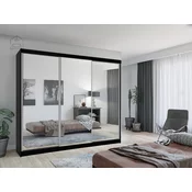 Garderobna omara Lux 250 cm - črna