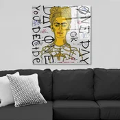 Wallity Dekorativna slika na kaljenom staklu, 70x70cm, Šarena