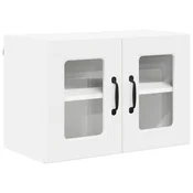 Vidaxl Stenski stekleni omarica PORTO Bela 60 x 31 x 40 cm