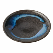 Krožnik za tapas BLUE BLUR, 17 cm, modra, keramika, MIJ