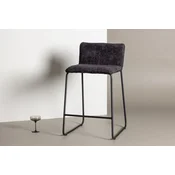 Venture Design Barski stol 2 kosa 50x85x41 cm črne barve