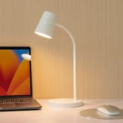 Lindby LED namizna svetilka Ailina, višina 36 cm, bela, z možnostjo regulacije - Študija/pisarna - Sodobni - Plastika