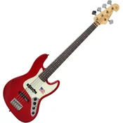 SX SBF15 Transparent Red 5 strunska bas kitara