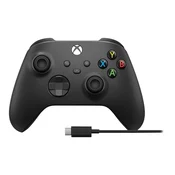 Microsoft Xbox brezžični krmilnik z USB-C za PC, črn