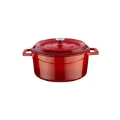 Saucepan, cast iron, 20cm/2.82L, Trendy, Red - LAVA