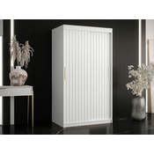 Garderoba Hartford 334 Bela, 200x100x62cm, Vrata omare: Drsna