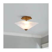 Flambeau STAR-F-S-DG - Plafonska svetiljka STAR 2xE27/40W/230V bakarna