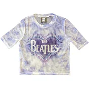The Beatles Heart & Drop T Logo (Mesh) White M Ženske Majica