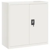 vidaXL Arhivska omara bela 90x40x90 cm jeklo