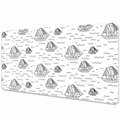 Decormat Namizna podloga Sailing ships at sea 120x60 cm