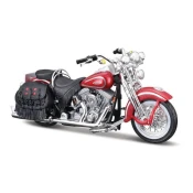 Maisto - HD - Motorno kolo - 1999 FLSTS Heritage Softail Springer, rdeč, škatla z lističi, 1:18